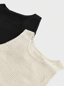 GENTILAND 2 cái/bộ Áo ba lỗ dệt kim nhẹ không tay cho nam, mùa hè - Nhiều màu - Xem 4