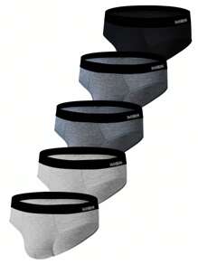 5 Cái/gói Quần Đùi Tam Giác Size Lớn Thoáng Khí Cho Nam, Quần Lót Quần Short Bốn Mùa - Nhiều màu - Xem 1