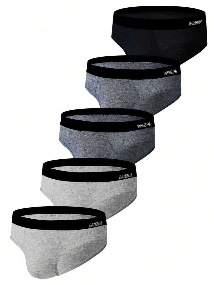 5 Cái/gói Quần Đùi Tam Giác Size Lớn Thoáng Khí Cho Nam, Quần Lót Quần Short Bốn Mùa - Nhiều màu - Xem 1