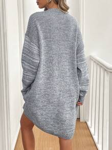 Chiquease Women's Casual Oversized Drop Shoulder Long Cardigan Sweater, Spring & Autumn Knit Pullover Fall Winter Outfit