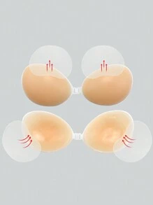1 Pair Of Regular Cup-Shaped Red Bean Sticker - Apricot - View 3