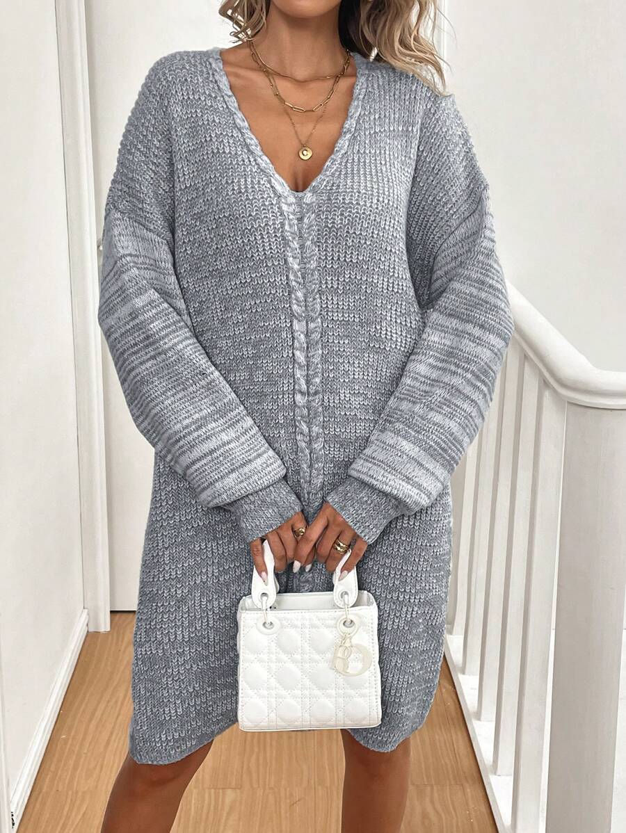 Chiquease Women's Casual Oversized Drop Shoulder Long Cardigan Sweater, Spring & Autumn Knit Pullover Fall Winter Outfit