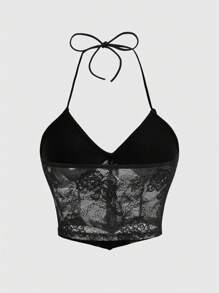 Forever 21 Vacation Black Lace Patchwork Sexy Hottie Two-Piece