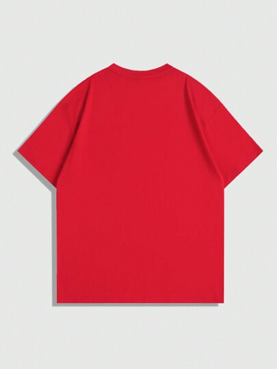 Street Life Camiseta de manga corta con estampado de retrato para hombres, adecuada para uso diario en primavera y verano