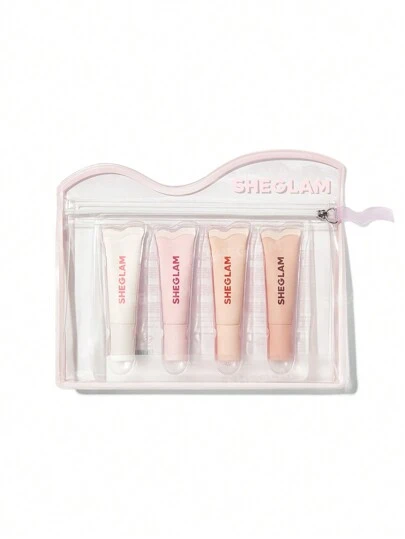 SHEGLAM 等 中国コスメ まとめ売り Crystal Glaze Moisturizing Lip Care Set