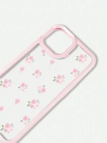 ROMWE Kawaii 1 Ốp lưng điện thoại hình hoa hồng dễ thương, tương thích với iPhone 11 12 13 14 15 Pro Max - Hồng - Xem 2