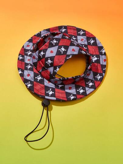 PETSIN Halloween Plaid Skeleton Pet Hat