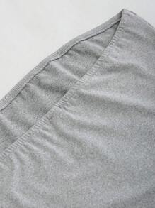 SHEIN Unity Conjunto de 2 Peças com Top Cropped Tubular e Saia Lápis Ajustada Feminina em Cor Sólida