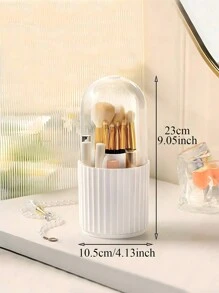 Pinselaufbewahrungsbox für Make-up, 1 Stück 360 Grad drehbare Kosmetikpinsel Aufbewahrungsbox, Kosmetik Organizer für Zuhause, Schlafzimmer, Badezimmer, Wohnzimmer Dekoration, Reiseartikel, Geschenkverpackung, Geschenke für Mütter, Väter, Freunde, Lehrer, Geburtstag, Hochzeit, Schreibtisch, Regale, Accessoires, Geschenkboxen, witzige Geschenke, Aufbewahrung, Make-up Pinselhalter