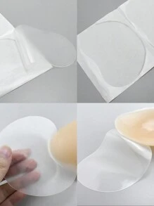 1 Pair Of Regular Cup-Shaped Red Bean Sticker - Apricot - View 7