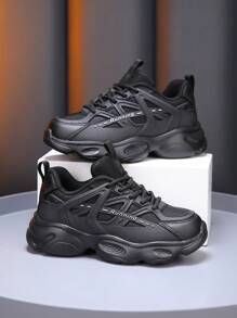 夏季网眼透气KPU时尚休闲儿童厚底运动鞋