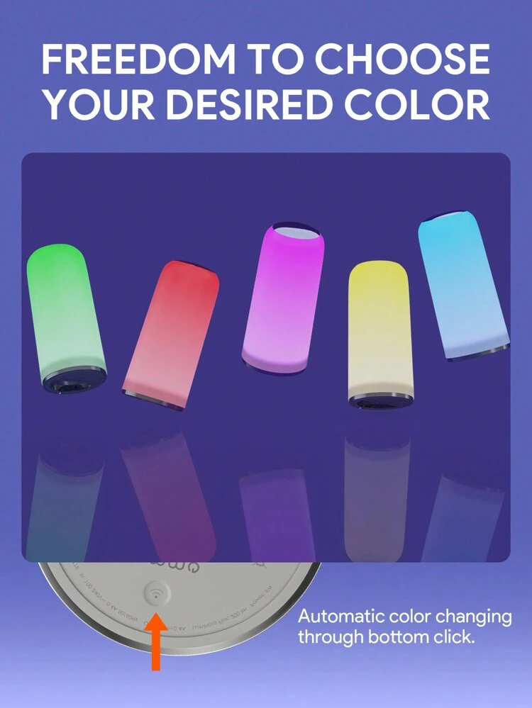 JMMO LEDライト、RGB タッチ式テーブルランプ、スムーズなタッチコントロール、RGB表示&ライティングメモリー付き、寝室、リビングルームに最適なポータブルテーブルベッドサイドランプ、ルームデコレーション、バニティライト、フェアリーライト - UK プラグ、クリスマスギフト、秋冬の休日キャンプに欠かせないアイテム、バケーションアクセサリー、キャンプ用品