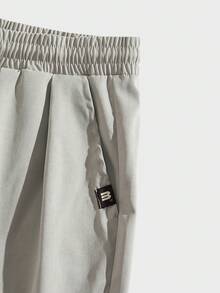 Manfinity Hypemode Men's Drawstring Pocket Casual Loose Comfortable Shorts - Grey - View 4