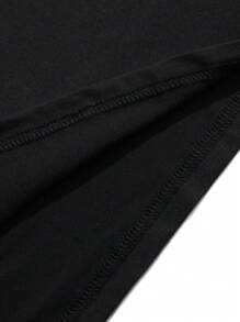 INAWLY Damen lässiges luftiges T-Shirt mit Buchstaben- und Obst-Muster, rundem Ausschnitt und Dropped Shoulder, Kurzarm Sommer Grafikshirt, Lehrerin Kleidung Grafikshirts Damenblusen - Schwarz - Übersicht 5