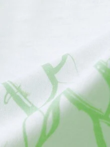 Manfinity RSRT Bộ 2 món áo thun cổ tròn tay ngắn in hình cây cọ dành cho nam mùa hè và quần short cạp rút dây, trang phục ấm áp - Nhiều màu - Xem 6