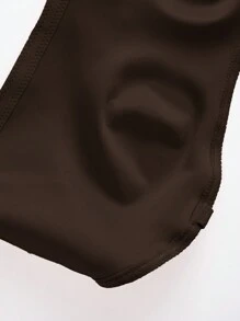 Reggiseno tubolare da donna a tinta unita, senza spalline, regolabile, 1 pezzo - Moka Marrone - Visualizzare 3