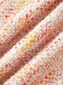 SHEIN LUNE بنطلون كابري نسائي فضفاض واسع الساق بجيوب وطباعة تعتيق - متعدد الألوان - مشاهدة 10