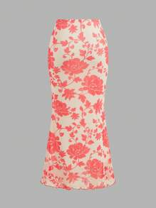 Forever 21 Bộ váy và váy dài quây bodycon màu đỏ cho kỳ nghỉ - Màu be - Xem 8