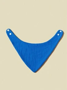 5 Cái/gói Yếm Cotton Gạc Màu Trơn Cho Bé, Bộ Quà Tặng Yếm Nước Dãi Mềm Mại Và Thoáng Khí - Nhiều màu - Xem 6