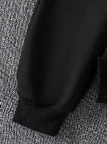 2 Stücke/Set Tween-Mädchen Set aus Kapuzen-Sweatshirt mit Schmetterlings-Patches und Jogginghose