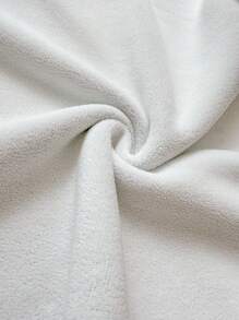 Chiquease Vestido Longo de Manga Longa Minimalista e Casual de Cor Sólida para Mulheres - Cinza - Visão 8