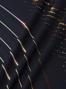 Manfinity LEGND 男式大码十字标语印花纽扣衬衫，春秋装