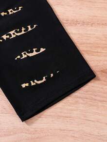 Bộ 2 món áo thun tay ngắn họa tiết da báo và màu khối cho bé gái tuổi teen, mùa hè - Nhiều màu - Xem 6