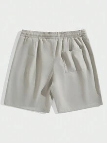 Manfinity Hypemode Men's Drawstring Pocket Casual Loose Comfortable Shorts - Grey - View 2