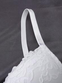 3pcs Floral Lace Underwire Bra Lingerie - Multicolor - View 5