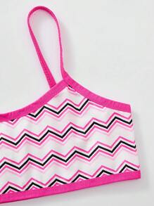 SHEIN Conjunto de 4 piezas para niñas preadolescentes con ropa interior de punto suave, de unicolor y transpirable con patrón de corazón lindo - Multicolor - Ver 4