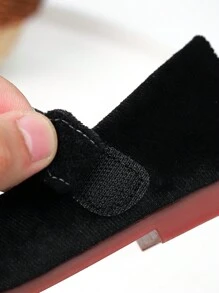 Square Toe Girls Pearl Decor Flat Casual Shoes, Spring & Autumn - Black - View 4