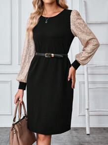 EMERY ROSE Vestidos cortos de patinadora de mujer de vestir casual para negocios en otoño