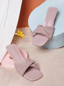 CUCCOO BASICS Sandalias planas con diseño girante - Rosa Pálido - Ver 1