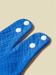 5 Cái/gói Yếm Cotton Gạc Màu Trơn Cho Bé, Bộ Quà Tặng Yếm Nước Dãi Mềm Mại Và Thoáng Khí - Nhiều màu - Xem 7