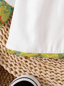 Toddler Girls Chinese Style Medium Long Cheongsam Dress, Spring Autumn