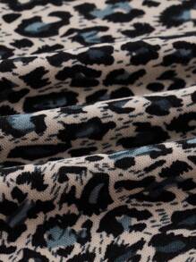 SHEIN Essnce 大码女式夏季休闲豹纹背心 - 彩色 - 查看 3