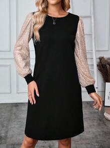 EMERY ROSE Vestidos cortos de patinadora de mujer de vestir casual para negocios en otoño