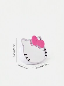 HELLO KITTY AND FRIENDS | SHEIN Kitty Shaped Vanity Desk Organizer With Mirror - Baby Pink - View 5