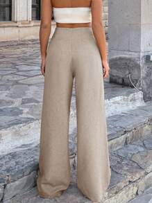 RueChic Pantaloni larghi in lino da donna