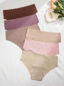 6 chiếc quần lót tam giác thoáng khí liền mạch gợi cảm cho nữ, quần lót thể thao - Nhiều màu - Xem 1