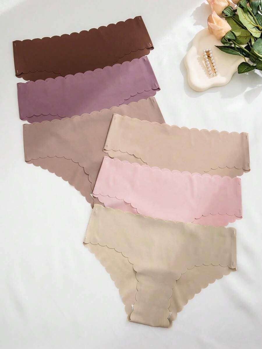 6 chiếc quần lót tam giác thoáng khí liền mạch gợi cảm cho nữ, quần lót thể thao - Nhiều màu - Xem 1