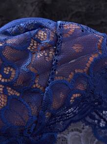 3 件套蕾丝设计简约浪漫女士三角裤内衣 - 彩色 - 查看 5