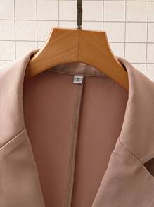 GlowEve Sleeveless Plain Color Casual Blazer, Spring/Summer