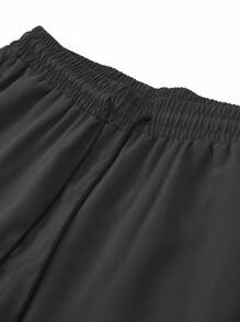 Manfinity Boxing 2 chiếc quần short nam kiểu boyfriend, quần short tập gym nhanh khô, quần short chạy bộ thoáng khí, quần short thể thao mùa hè, quần nỉ thoáng khí màu đen. - màu đen - Xem 7