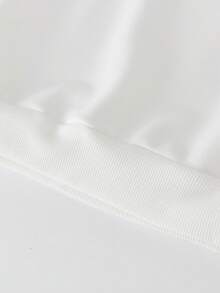 SHEIN 1 件男士时尚休闲圣诞口号印花圆领运动衫，秋冬款 - 白色 - 查看 7