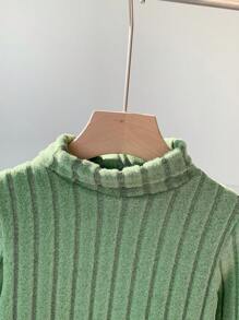 3 件装男婴罗纹针织高领分层上衣，适合秋冬季休闲穿着 - 彩色 - 查看 5