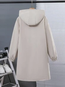 青少年男孩多季节连帽风衣，休闲日常户外外套