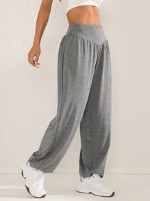 Easithlete Damskie, jednokolorowe, minimalistyczne, swobodne, luźne spodnie - Wielokolorowe - Zobacz 5