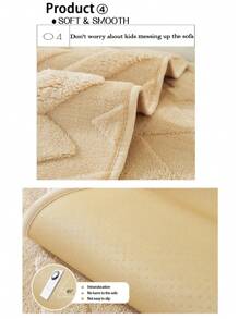 1 Pc Plush Jacquard Technology Four Seasons Universal Sofa Cushion Cushion, Style Pet Friendly Non-Slip Sand Hair Towel, Autumn And Winter Plush Sofa Cushion Can Be Used For L-Shaped Sofa And 1/2/3/4 Sofa