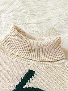 Flirla Suéter de punto de jacquard con patrón de cerezas lindo y de talla grande - Multicolor - Ver 4